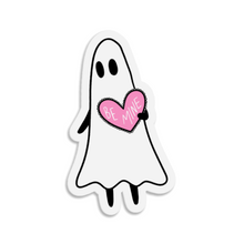 Load image into Gallery viewer, "Be Mine" Valentine's Day Ghost | 3-inch Waterproof Sticker
