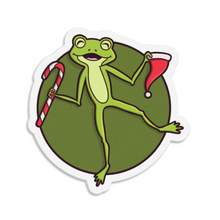 Laden Sie das Bild in den Galerie-Viewer, Weihnachtsfrosch | 3 Zoll wasserdichter Aufkleber