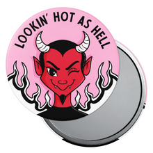 Laden Sie das Bild in den Galerie-Viewer, "Lookin' Hot as Hell" Teufel | Taschenspiegel