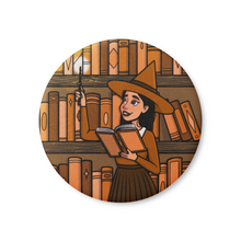 Laden Sie das Bild in den Galerie-Viewer, Zaubernde Hexe | Geisterbibliothek | Dekorativer Magnet