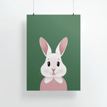 Laden Sie das Bild in den Galerie-Viewer, Happy Bunny Portrait | Art Print - Scaredy Cat Studio