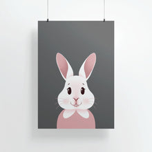 Laden Sie das Bild in den Galerie-Viewer, Happy Bunny Portrait | Art Print - Scaredy Cat Studio