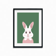 Laden Sie das Bild in den Galerie-Viewer, Happy Bunny Portrait | Art Print - Scaredy Cat Studio