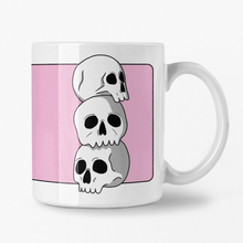 Laden Sie das Bild in den Galerie-Viewer, Skull Stack | Ceramic Mug - Scaredy Cat Studio