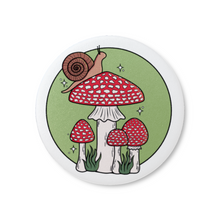 Load image into Gallery viewer, Snail with Fly Agaric Mushrooms | Mushroom Pals | Decorative Magnet