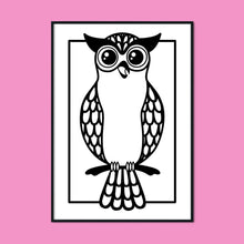 Laden Sie das Bild in den Galerie-Viewer, Owl | A2 Poster - Scaredy Cat Studio