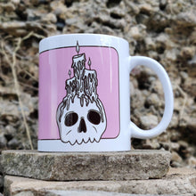 Load image into Gallery viewer, Skull & Candles | Ceramic Mug - Scaredy Cat Studio