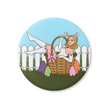 Laden Sie das Bild in den Galerie-Viewer, "SomeBunny Loves You" Osterhasenmädchen | Pinback-Abzeichen-Schaltfläche