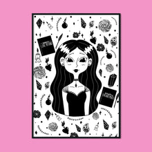 Laden Sie das Bild in den Galerie-Viewer, Viktoria the Witch Student | A2 Poster - Scaredy Cat Studio