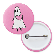 Load image into Gallery viewer, &quot;Be Mine&quot; Valentine&#39;s Day Ghost | Pinback Badge Button
