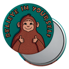 Load image into Gallery viewer, &quot;Believe in Yourself&quot; Bigfoot | Pocket Mirror
