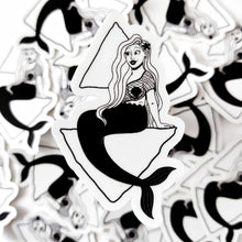 Load image into Gallery viewer, Blonde Mermaid | 3-inch Waterproof Sticker - Scaredy Cat Studio
