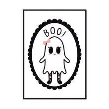 Load image into Gallery viewer, Boo! Cute Ghost Girl | A2 Poster - Scaredy Cat Studio
