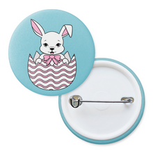 Load image into Gallery viewer, Bunny in Easter Egg | Pinback Badge Button
