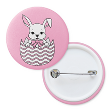 Load image into Gallery viewer, Bunny in Easter Egg | Pinback Badge Button
