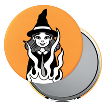 Load image into Gallery viewer, Witch &amp; Cauldron | Classic Monsters | Pocket Mirror
