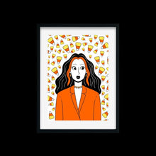 Load image into Gallery viewer, Candy Corn Girl | Art Print - Scaredy Cat Studio
