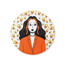Load image into Gallery viewer, Candy Corn Girl | Pinback Badge Button
