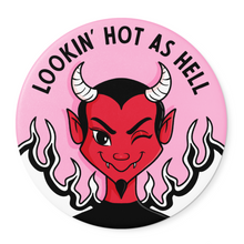 Load image into Gallery viewer, &quot;Lookin&#39; Hot as Hell&quot; Devil | Pocket Mirror
