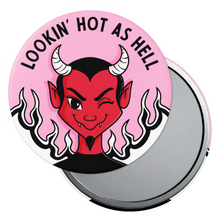 Load image into Gallery viewer, &quot;Lookin&#39; Hot as Hell&quot; Devil | Pocket Mirror
