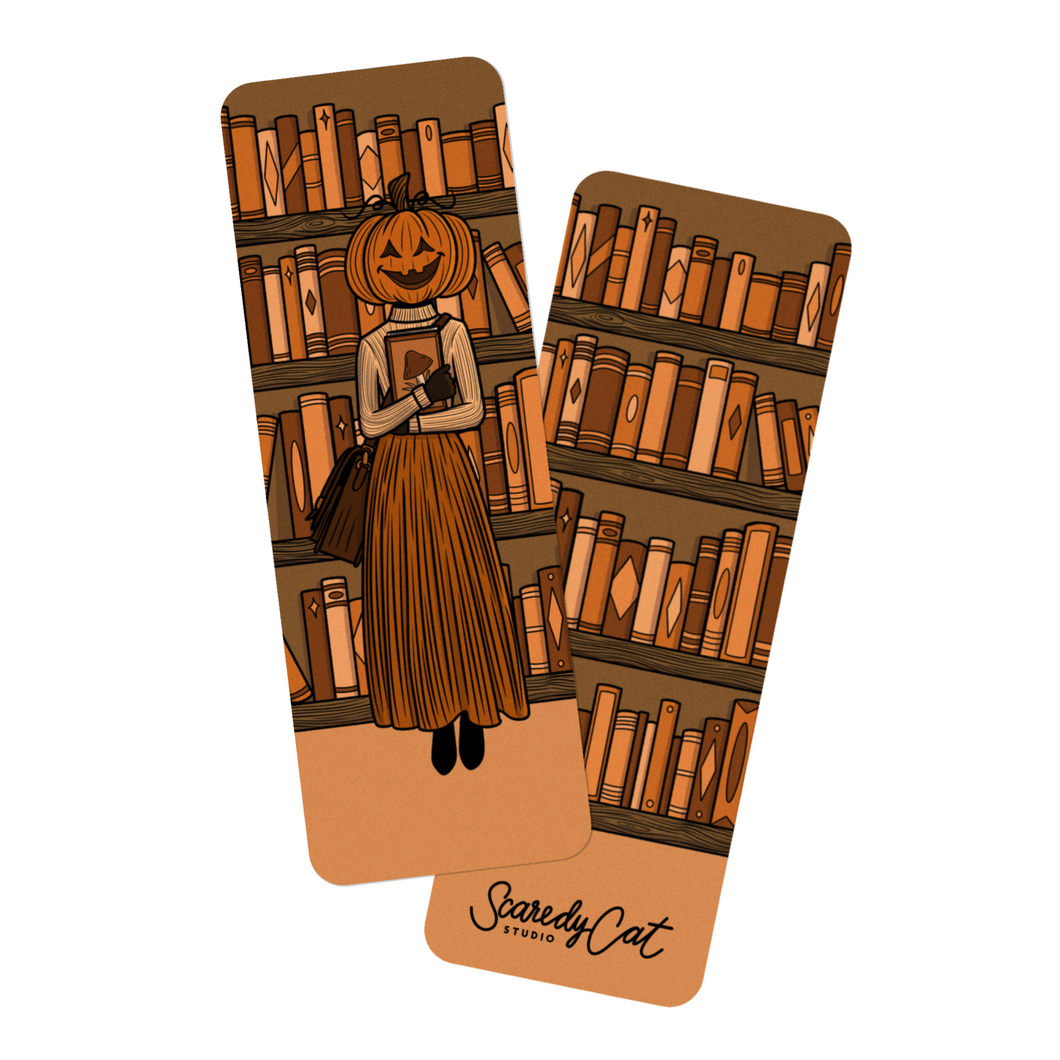 Pumpkin Girl | Haunted Library | Bookmark