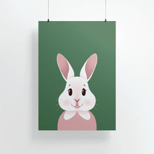 Load image into Gallery viewer, Happy Bunny Portrait | Art Print - Scaredy Cat Studio
