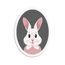 Load image into Gallery viewer, Happy Bunny Portrait | 3-inch Waterproof Sticker
