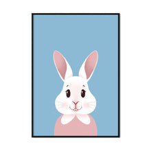 Load image into Gallery viewer, Happy Bunny Portrait | A2 Poster - Scaredy Cat Studio
