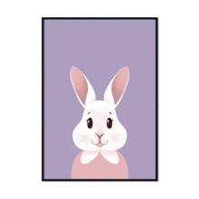 Load image into Gallery viewer, Happy Bunny Portrait | A2 Poster - Scaredy Cat Studio
