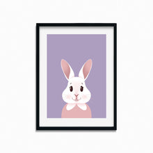 Load image into Gallery viewer, Happy Bunny Portrait | Art Print - Scaredy Cat Studio
