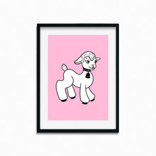 Load image into Gallery viewer, Kitschy Spring Lamb | Art Print - Scaredy Cat Studio
