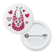 Load image into Gallery viewer, &quot;Fool For You&quot; Valentine&#39;s Day Clown | Pinback Badge Button
