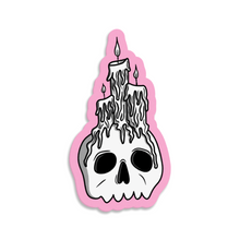 Load image into Gallery viewer, Skull &amp; Candles | 3-inch Waterproof Sticker
