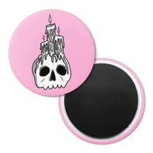 Load image into Gallery viewer, Skull &amp; Candles | Decorative Magnet
