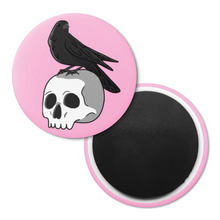 Load image into Gallery viewer, Skull &amp; Raven | Decorative Magnet
