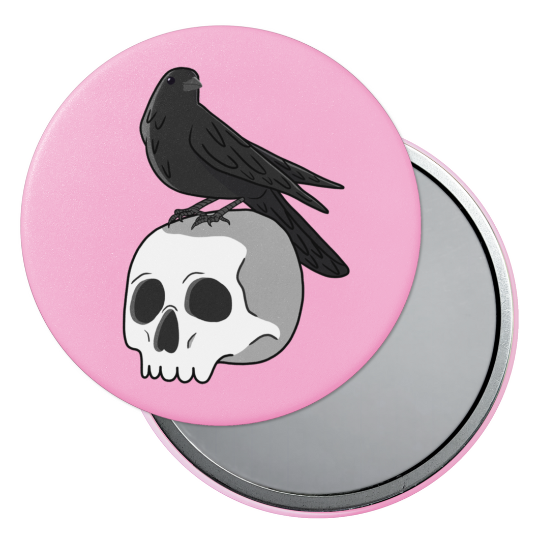 Skull & Raven | Pocket Mirror