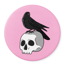 Load image into Gallery viewer, Skull &amp; Raven | Pocket Mirror
