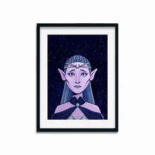 Load image into Gallery viewer, Moon Elf | Art Print - Scaredy Cat Studio
