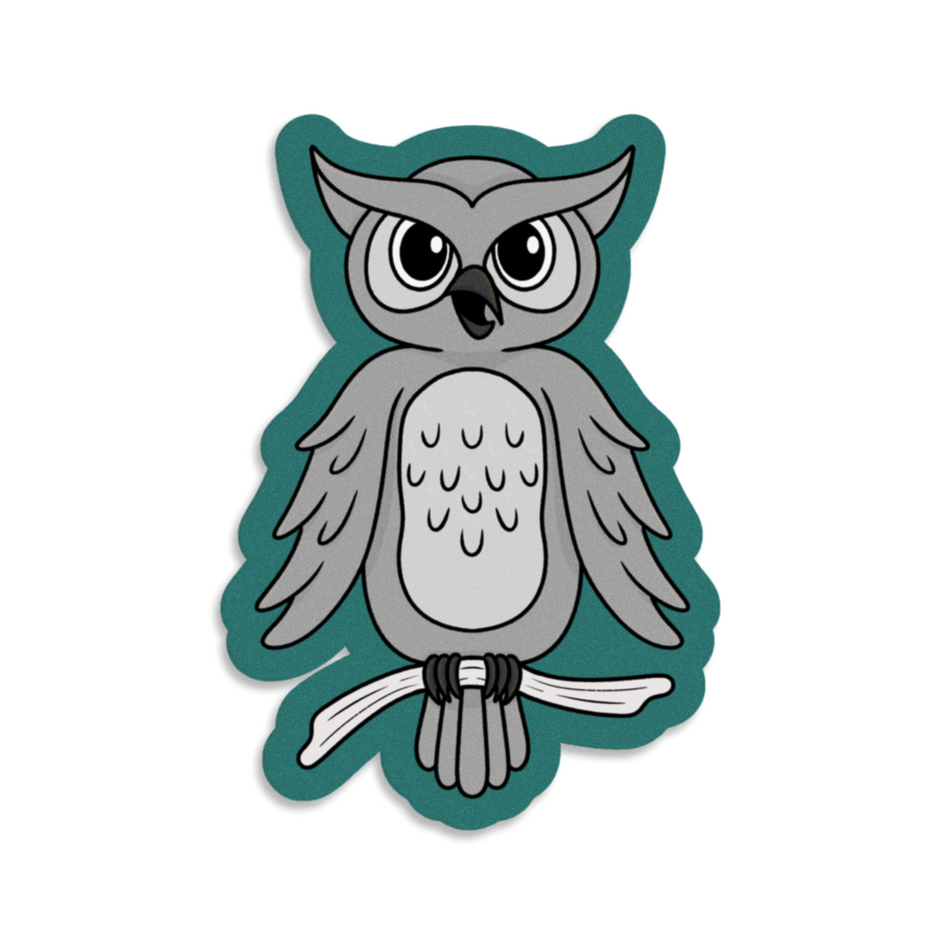 Owl | Nocturnal Creatures | 3-inch Waterproof Sticker