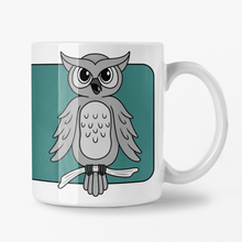 Load image into Gallery viewer, Owl | Nocturnal Creatures | Ceramic Mug - Scaredy Cat Studio
