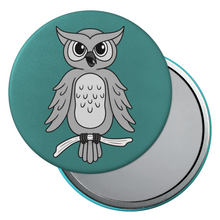 Load image into Gallery viewer, Owl | Nocturnal Creatures | Pocket Mirror
