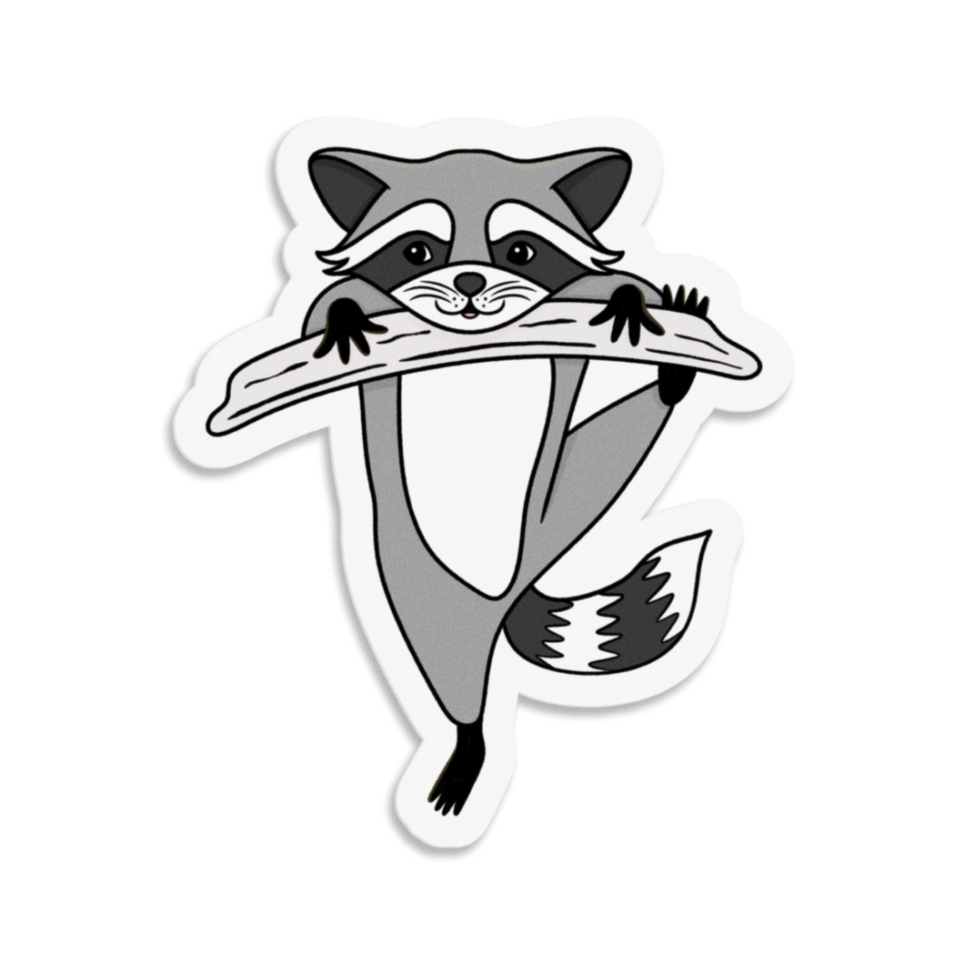 Raccoon | Nocturnal Creatures | 3-inch Waterproof Sticker