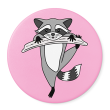 Load image into Gallery viewer, Raccoon | Nocturnal Creatures | Round Beverage Coaster
