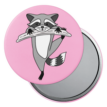 Load image into Gallery viewer, Raccoon | Nocturnal Creatures | Pocket Mirror
