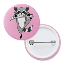 Load image into Gallery viewer, Raccoon | Nocturnal Creatures | Pinback Badge Button
