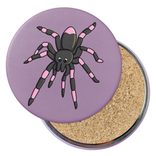 Load image into Gallery viewer, Spider | Nocturnal Creatures | Round Beverage Coaster
