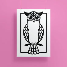 Load image into Gallery viewer, Owl | Art Print - Scaredy Cat Studio
