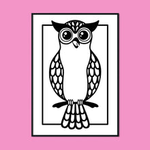 Load image into Gallery viewer, Owl | A2 Poster - Scaredy Cat Studio
