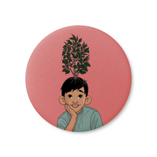 Load image into Gallery viewer, &quot;Imagination is a Seed&quot; Plant Boy | Pinback Badge Button
