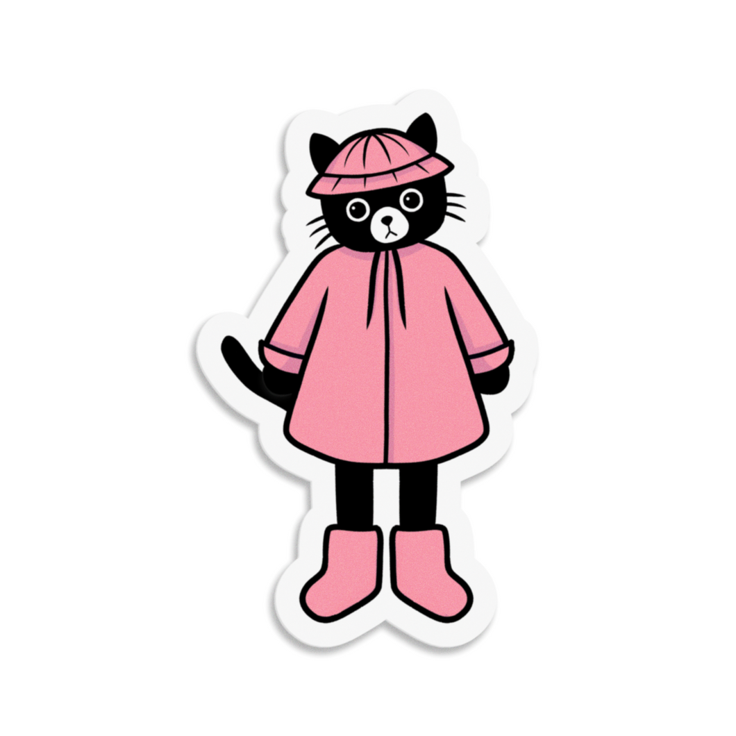 Rainy Day Kitty | 3-inch Waterproof Sticker